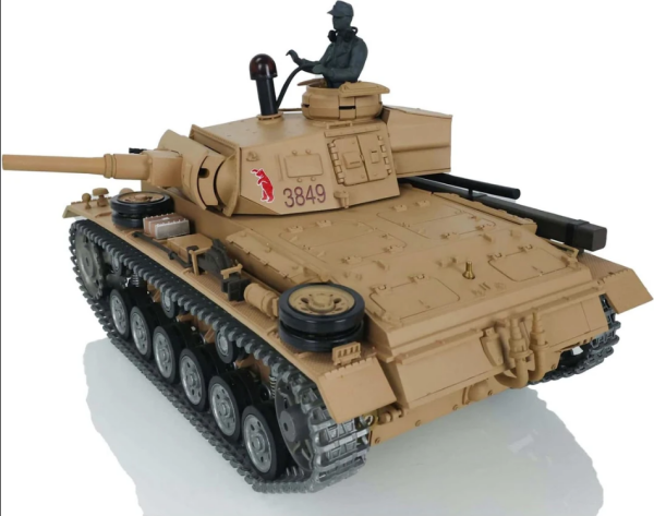 Heng Long 1/16 Panzer III H RTR RC Tank Ver. 7.0 Pro