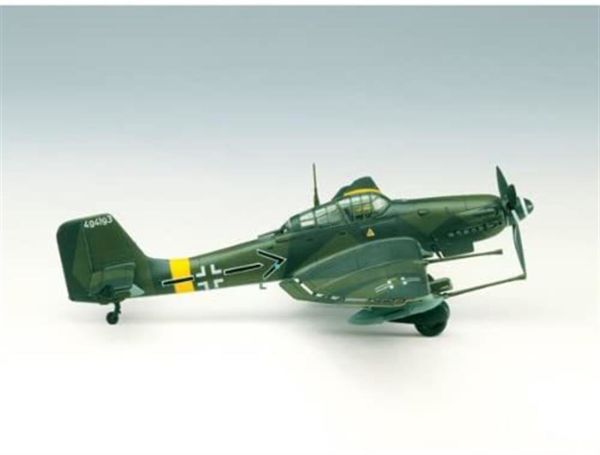 Academy 12404 1/72 Ölçek, Ju 87G-2 Stuka (Kanonen Vogel) Savaş Uçağı, Plastik Model kiti