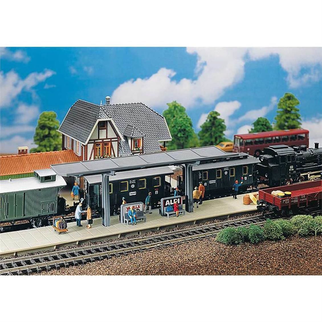 Faller 120192 1/87 Ölçek, Yolcu Peronu Ekleri, Plastik Model Kiti