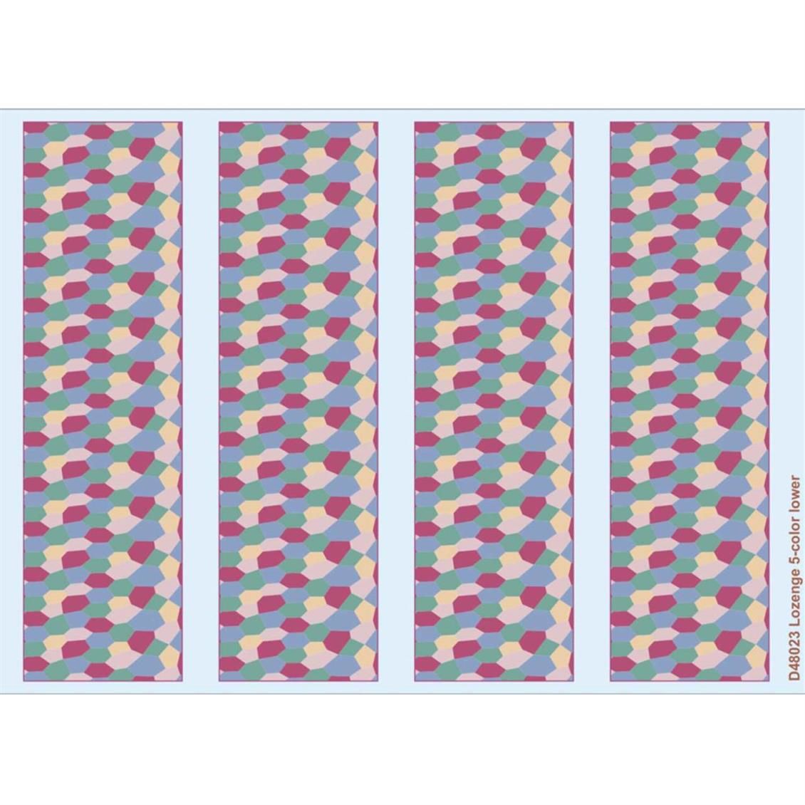 Eduard D48023 1/48 Ölçek, Lozenge 5-Color Lower Maket Det