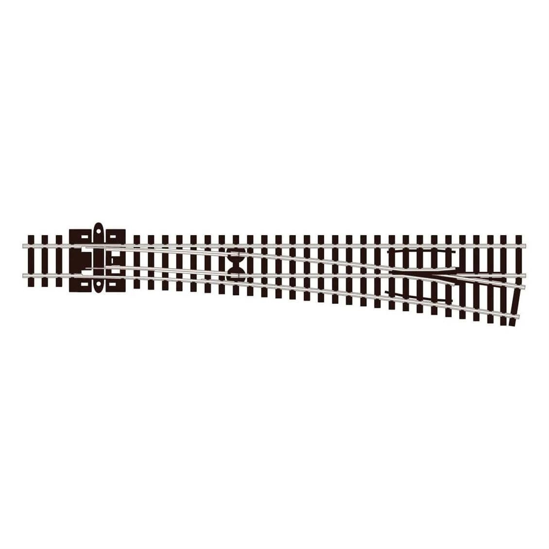 Peco SL-388 Code 80 1/160 Ölçek, 914 mm. Çap, Geniş Açı Sağ Makas, Model Tren Rayı