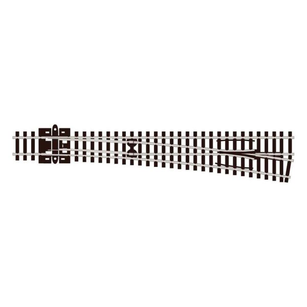 Peco SL-388 Code 80 1/160 Ölçek, 914 mm. Çap, Geniş Açı Sağ Makas, Model Tren Rayı