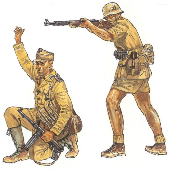 Italeri 6076S 1/72 Ölçek, WWII Alman Afrikakorps Askerleri, Plastik Model kiti