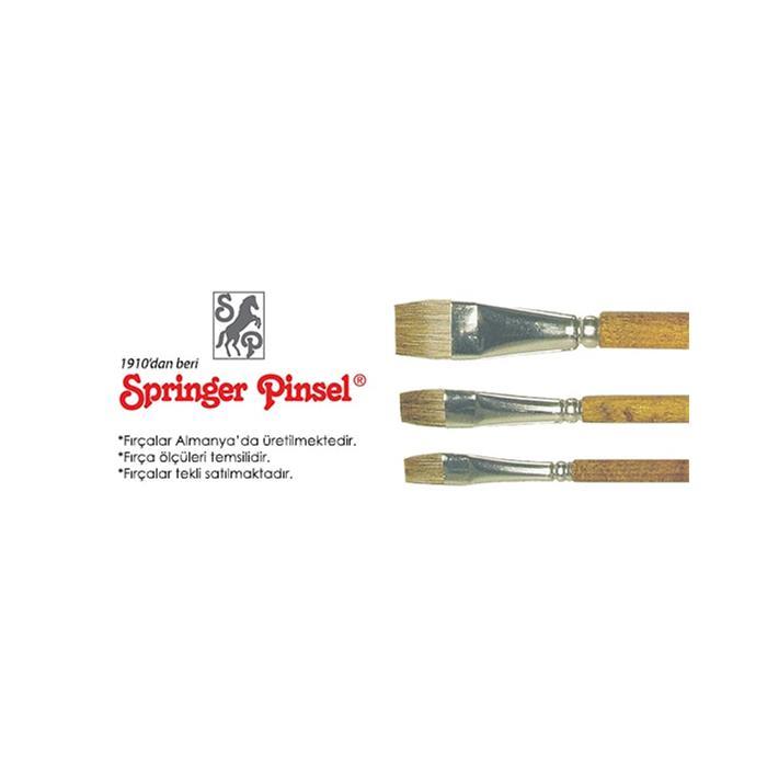Springer Pinsel Düz Yağlıboya Fırçası 06