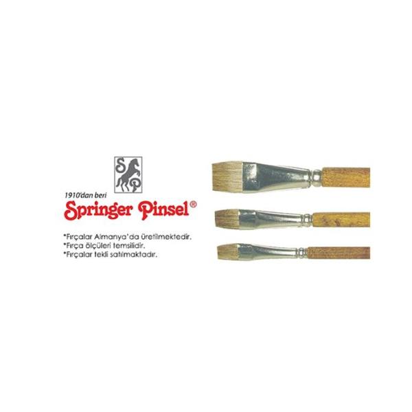 Springer Pinsel Düz Yağlıboya Fırçası 06