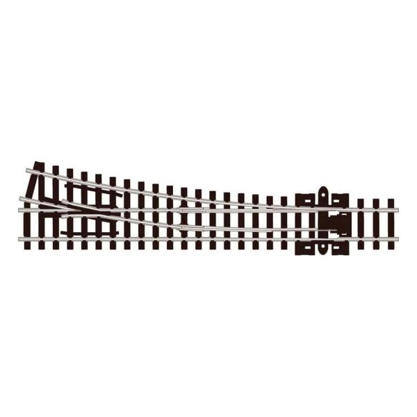 Peco SL-395 Code 80 1/160 Ölçek, 457 mm. Çap, Uzak Mesafe Sağ Makas, Model Tren Rayı