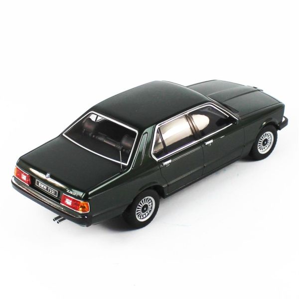 KKscale 180103 1/18 Ölçek, 1977 Bmw E23 7-Series, Metalik Koyu Yeşil, Sergilemeye Hazır Metal Araba Modeli