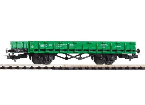 Piko 58726 1/87 Ölçek, PKP IV, U-Zx, Alçak Kenarlı, Yeşil, Model Tren Yük Vagonu