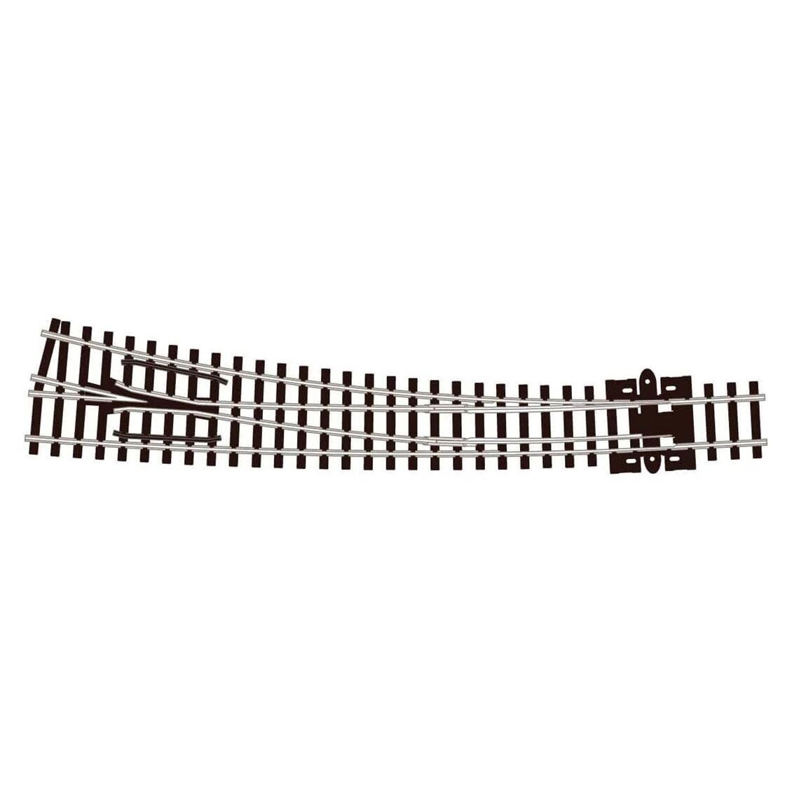 Peco SL-E386 Code 80 1/160 Ölçek, 457 ve 914 mm. Çap, Sağa Dönüşlü ElectroFlog Makas, Model Tren Rayı