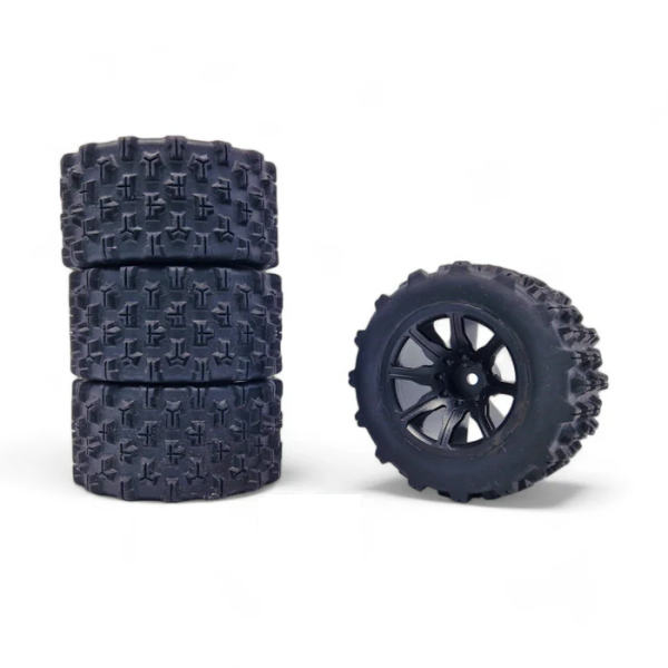 MJX Hyper Go 14209 14210 Off-Road Tyre Wheels 4 Pack - Part Number 14300D2