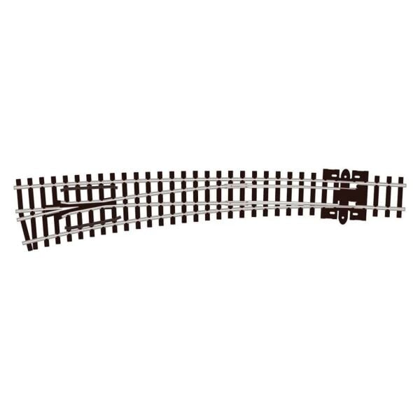 Peco SL-E387 Code 80 1/160 Ölçek, 457 ve 914 mm. Çap, Sola Dönüşlü ElectroFlog Makas, Model Tren Rayı