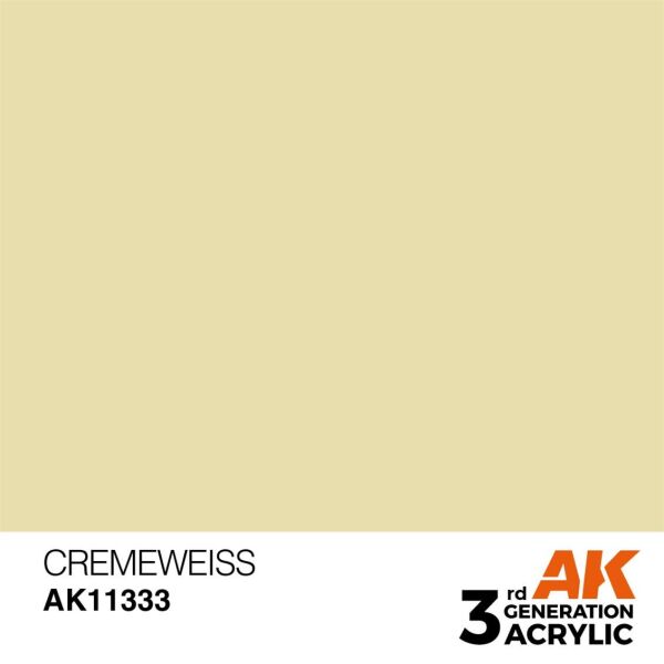 AK 11333 17 ml. Cremeweiss, AFV Serisi 3GEN Akrilik Model Boyası