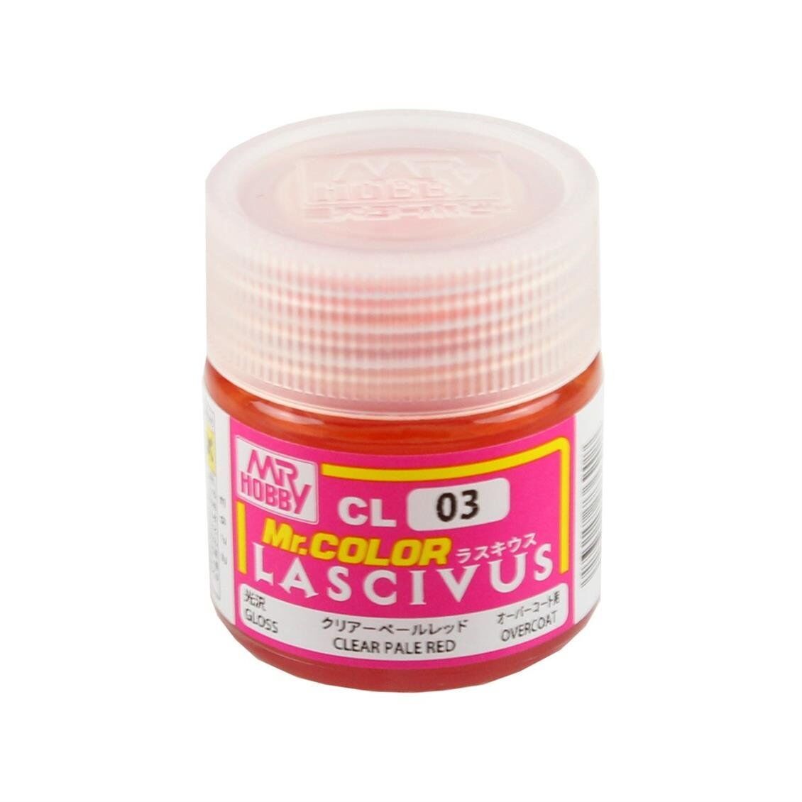Mr.Hobby CL-03 10 ml. Pale CLear Red, Lascivus Serisi Model Boyası