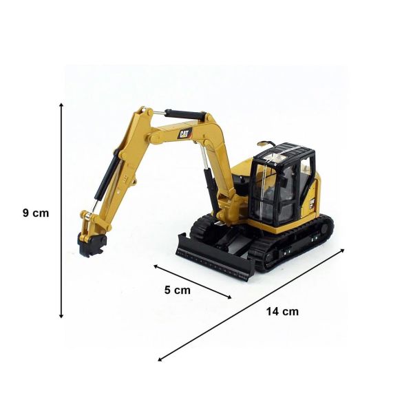 Diecast Masters 85596 1/50 Ölçek, Cat 308 CR Mini Ekskavatör, Sergilemeye Hazır Metal İş Makinası Modeli