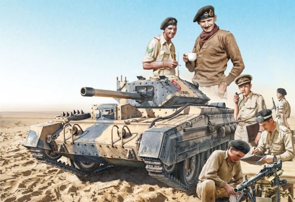 Crusader Mk. III with British Crew