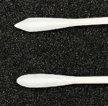 Mr.Hobby ST-01 Ucu Pamuklu Plastik Çubuklar, 25 Adet Yuvarlak Uclu, 25 Adet Üçgen Uclu