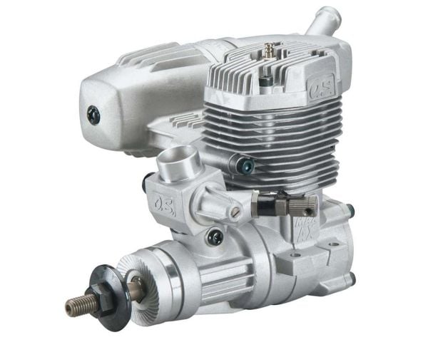 OS Engines 15612 Max-55 AX (40K) ve 3071 Susturuculu, Nitro Yakıtlı Model Uçak Motoru
