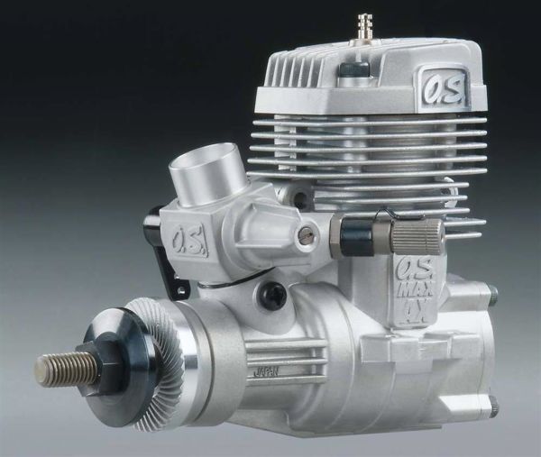 OS Engines 15612 Max-55 AX (40K) ve 3071 Susturuculu, Nitro Yakıtlı Model Uçak Motoru
