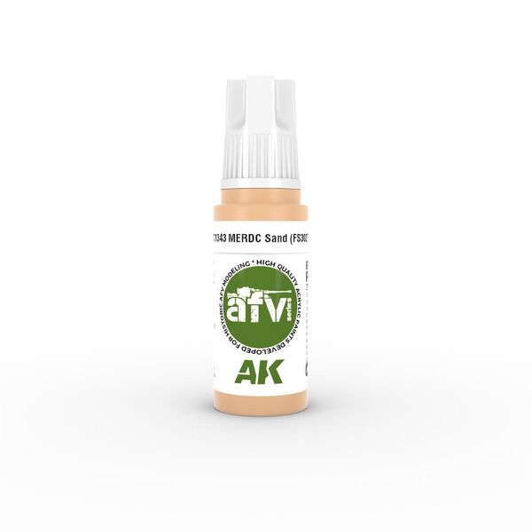AK 11343 17 ml. MERDC Sand (FS30277), AFV Serisi 3GEN Akrilik Model Boyası