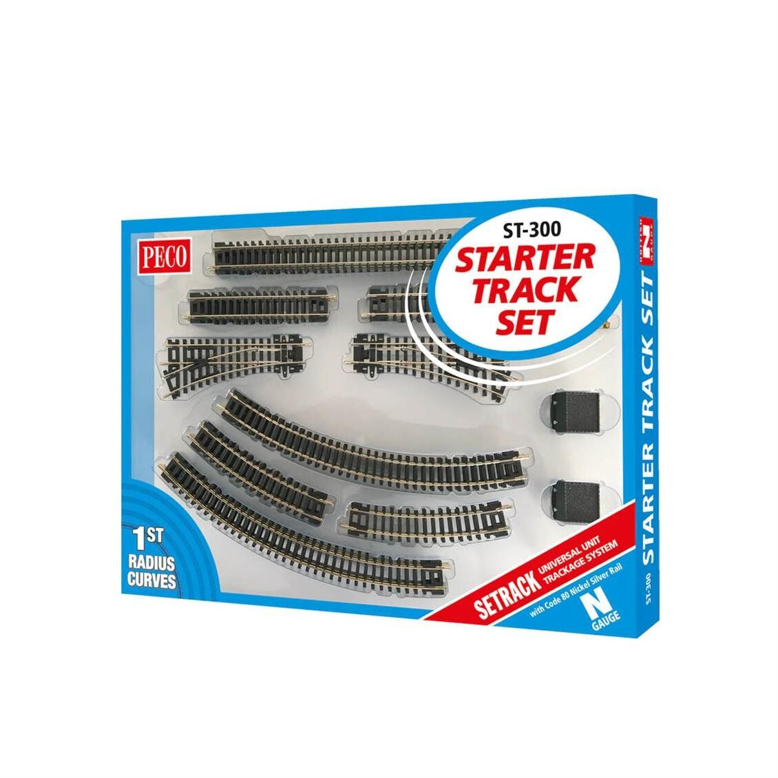 Peco ST-300 Code 80 1/160 Ölçek, 27 Parça, 610 x 914 mm. Model Tren Ray Seti