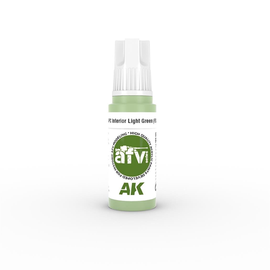 AK 11345 17 ml. APC Interior Light Green (FS24533), AFV Serisi 3GEN Akrilik Model Boyası