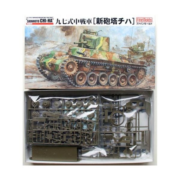 FineMolds Fm21 1/35 Ölçek, IJA Type97 Improved Medium Tank 'New Tur