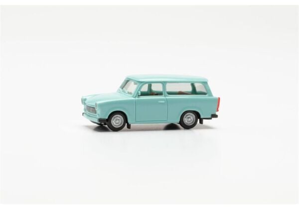 Herpa 020770-007 1/87 Ölçek, Trabant 601 S, Mavi, Sergilemeye Hazır Model Araç