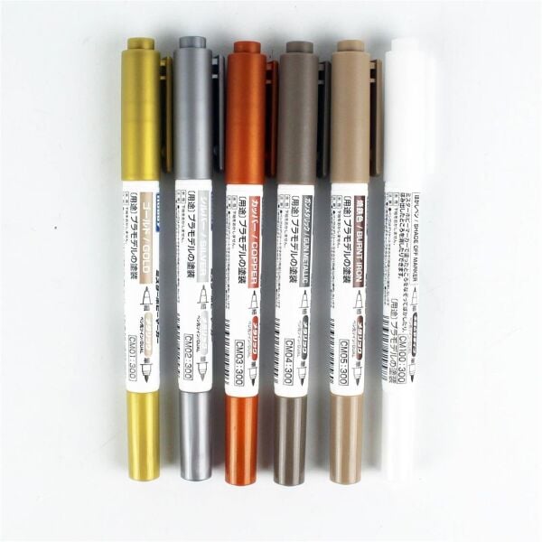 Mr.Hobby CMS-01 5 Renk ve CM100 Marker Detaylandırma Kalemi Seti