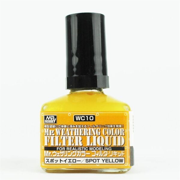 Mr.Hobby WC-10 40 ml. Filter Liquid Spot Yellow, Eskitme Model Boyası