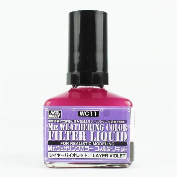 Mr.Hobby WC-11 40 ml. Filter Liquid Layer Violet, Eskitme Model Boyası
