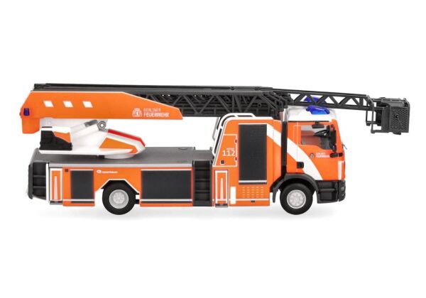 Herpa 098090 1/87 Ölçek, MAN TGM DLK, Döner Tablalı Yangın Merdivenli İtfaiye Aracı (Berlin İtfaiyesi) Sergilemeye Hazır Model