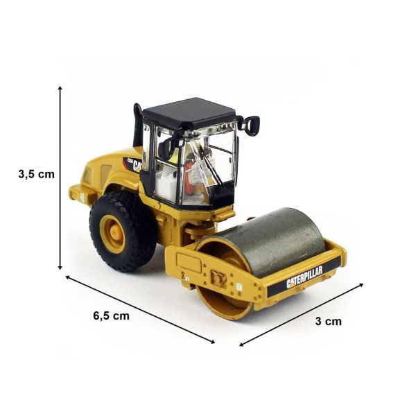 Diecast Masters 85246 1/87 Ölçek, Cat CS56 Silindir, Sergilemeye Hazır Metal İş Makinası Modeli