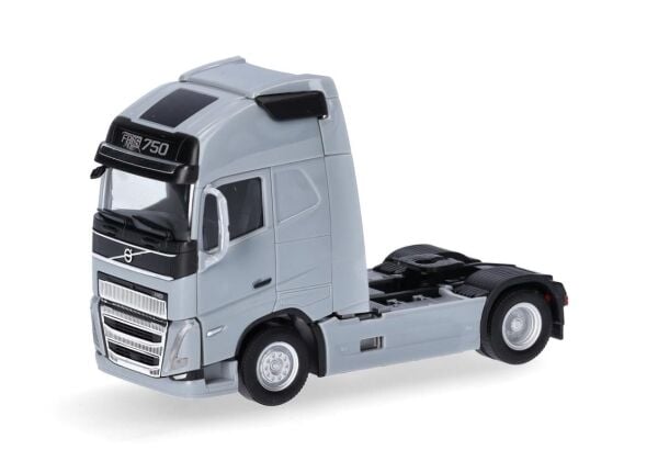 Herpa 313353-003 1/87 Ölçek, Volvo FH 16 Gl. XL 2020, 2 Akslı Çekici, Gümüş Gri, Sergilemeye Hazır Model Araç