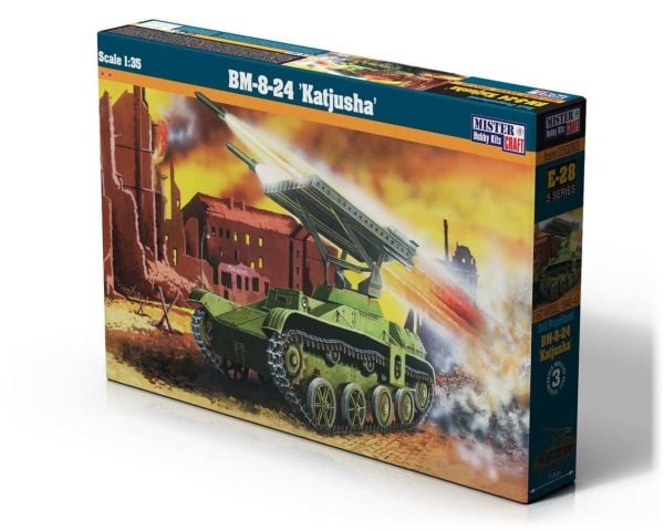 Mistercraft E028 1/35 Ölçek, BM-8-24 (Katjusha) Zırhlı Roketatar Sistemi, Plastik Model kiti