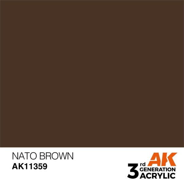 AK 11359 17 ml. NATO Brown, AFV Serisi 3GEN Akrilik Model Boyası