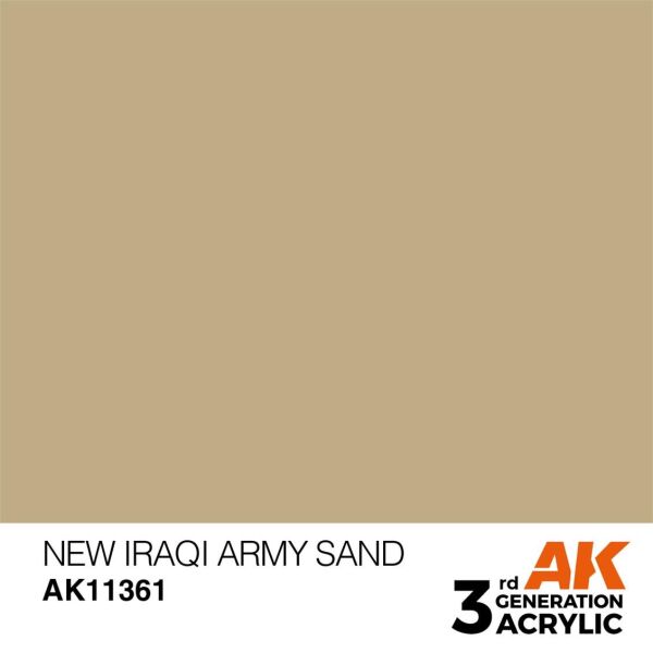 AK 11361 17 ml. New Iraqui Army Sand, AFV Serisi 3GEN Akrilik Model Boyası