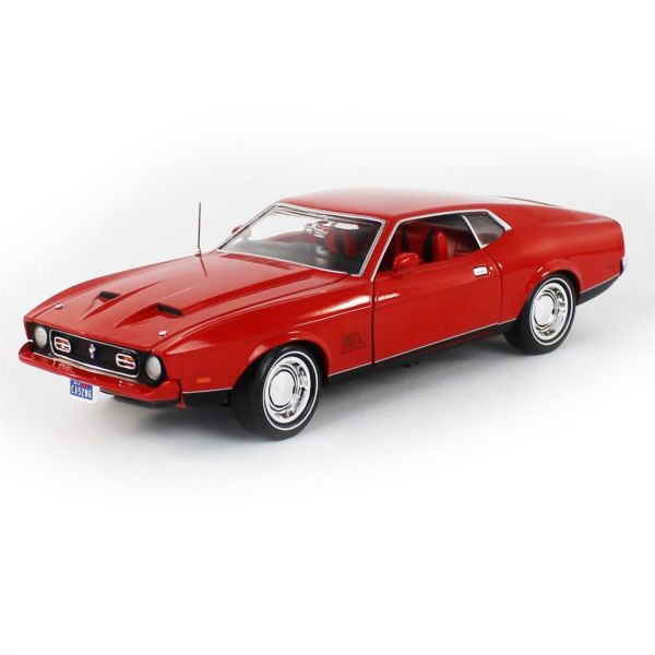 AutoWorld AWSS126 1/18 Ölçek, 1971 James Bond Ford Mustang Mach-1, Diamonds Are Forever, Sergilemeye Hazır Metal Araba Modeli