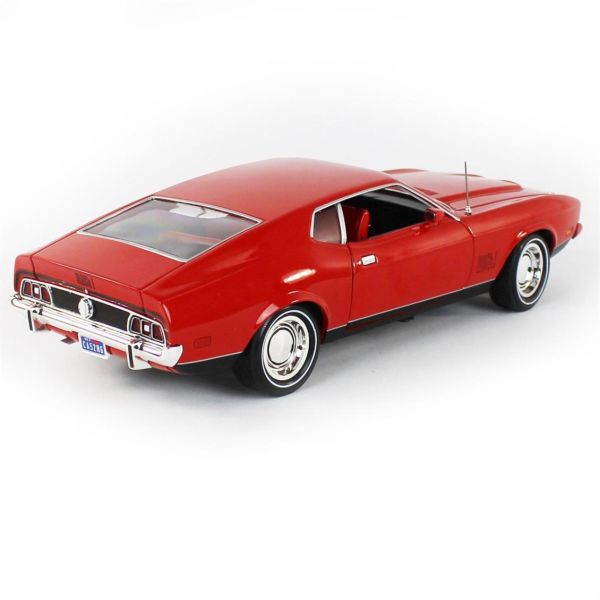 AutoWorld AWSS126 1/18 Ölçek, 1971 James Bond Ford Mustang Mach-1, Diamonds Are Forever, Sergilemeye Hazır Metal Araba Modeli