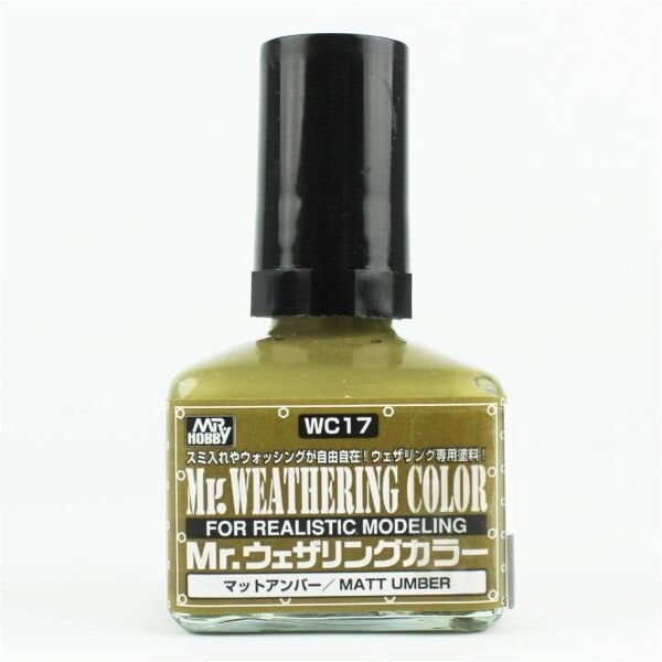 Mr.Hobby WC-17 40 ml. Weathering Color Matt Umber, Eskitme Model Boyası