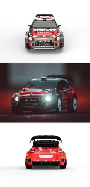 MJX 1/14 Citroen C3 WRC 14303 Hyper Go 4x4 Fırçasız (Brushless) Motor ve Escli, 2.4Ghz Uzaktan Kumandalı Ralli Aracı +Full Paket