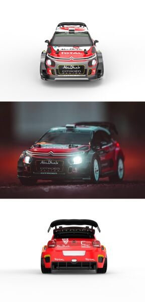 MJX 1/14 Citroen C3 WRC 14303 Hyper Go 4x4 Fırçasız (Brushless) Motor ve Escli, 2.4Ghz Uzaktan Kumandalı Ralli Aracı Normal Paket