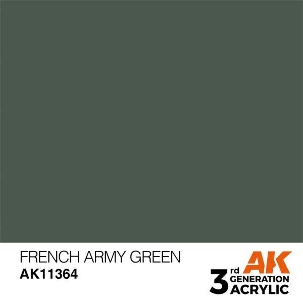 AK 11364 17 ml. French Army Green, AFV Serisi 3GEN Akrilik Model Boyası