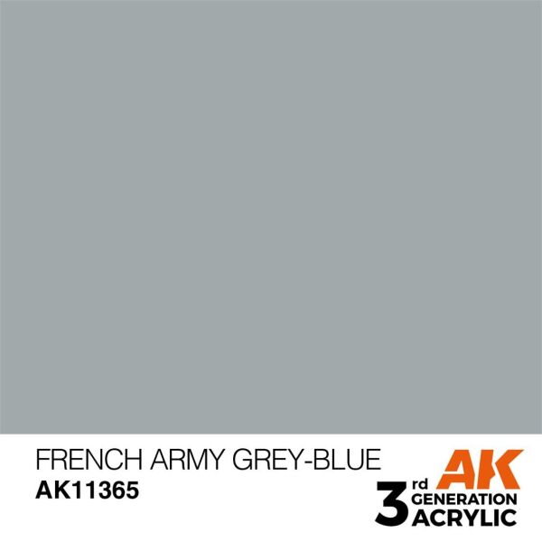 AK 11365 17 ml. French Army Grey-Blue, AFV Serisi 3GEN Akrilik Model Boyası