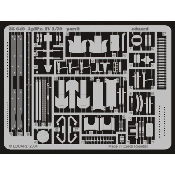Eduard 35649 1/35 Ölçek, Jgdpz.IV L/70 For Italerı 266 Ma