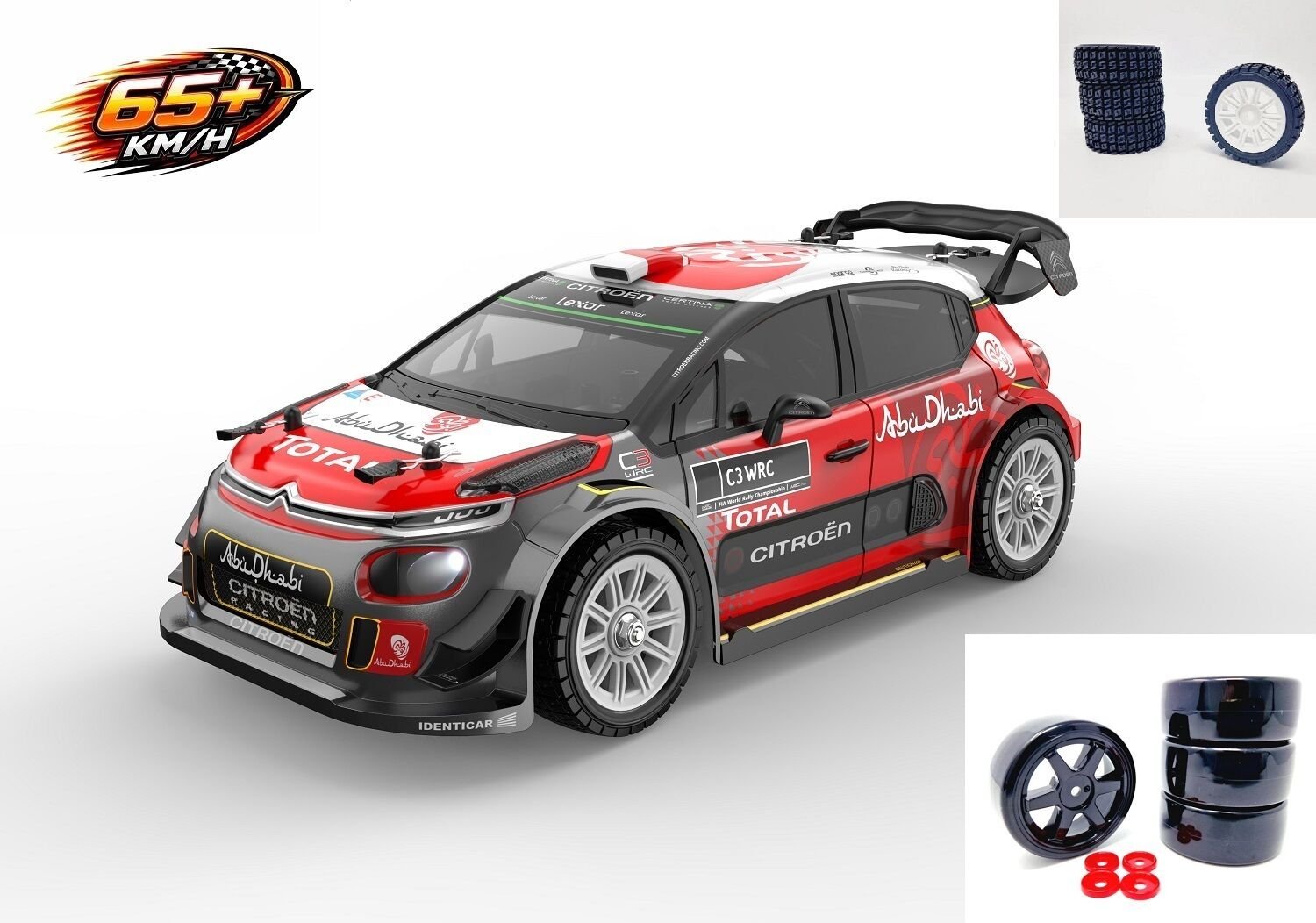 MJX 1/14 Citroen C3 WRC 14303 Hyper Go 4x4 Fırçasız (Brushless) Motor ve Escli, 2.4Ghz Uzaktan Kumandalı Ralli Aracı +Full Paket