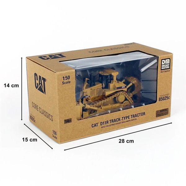 Diecast Masters 85025 1/50 Ölçek, Cat D11R Paletli Dozer, Sergilemeye Hazır Metal İş Makinası Modeli
