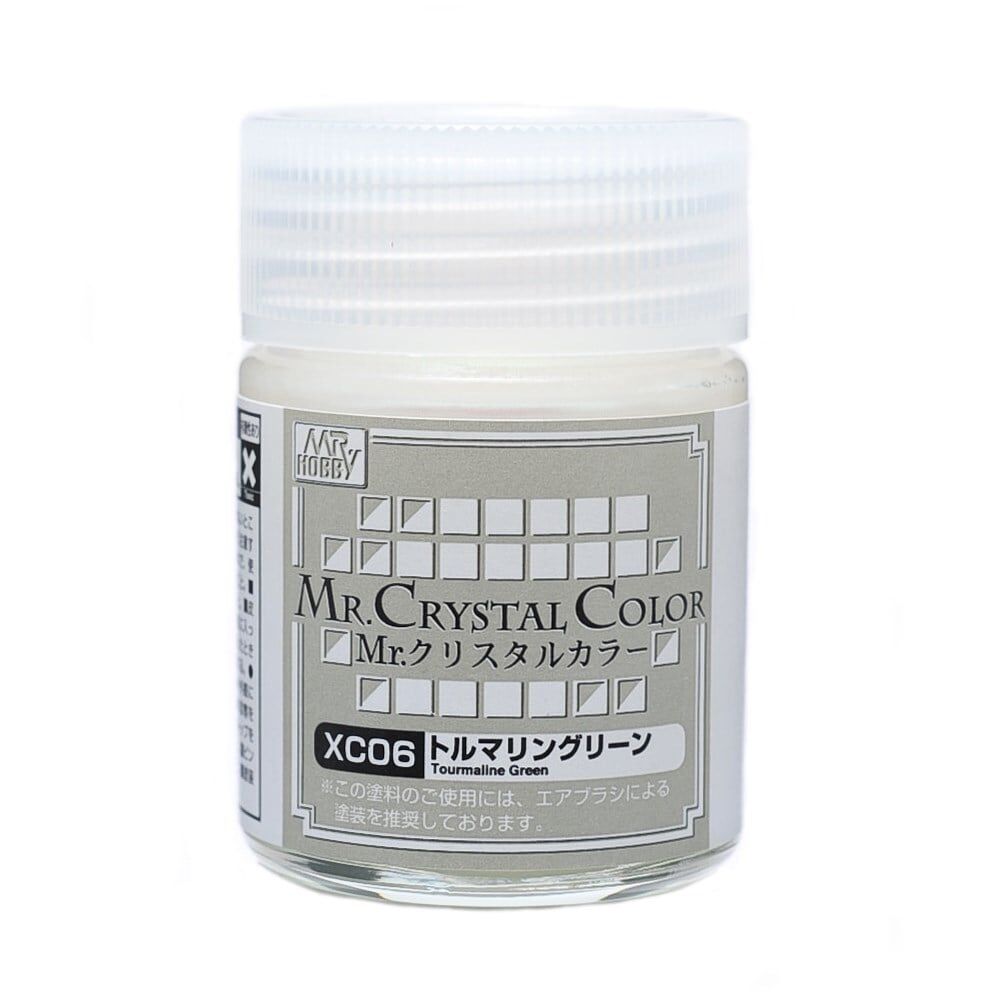 Mr.Hobby XC-06 18 ml. Tourmaline Green, Mr.Crystal Color Serisi Model Boyası