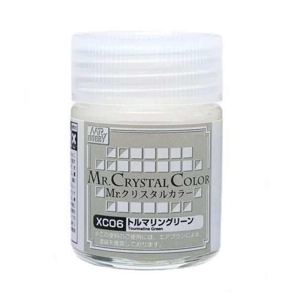 Mr.Hobby XC-06 18 ml. Tourmaline Green, Mr.Crystal Color Serisi Model Boyası