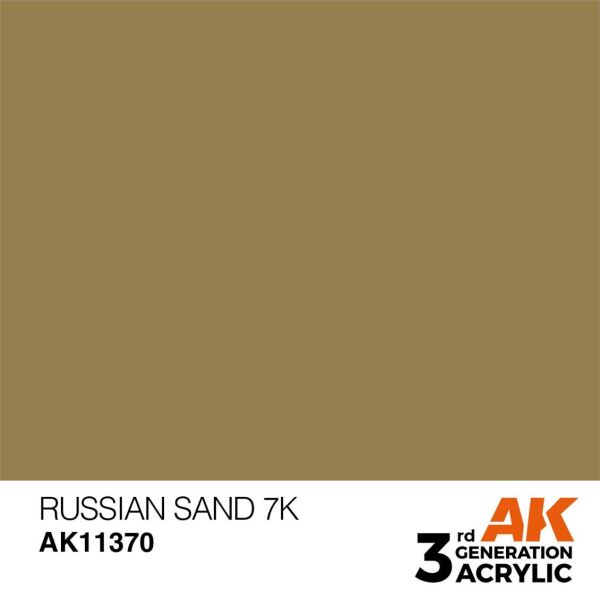 AK 11370 17 ml. Russian Sand 7K, AFV Serisi 3GEN Akrilik Model Boyası