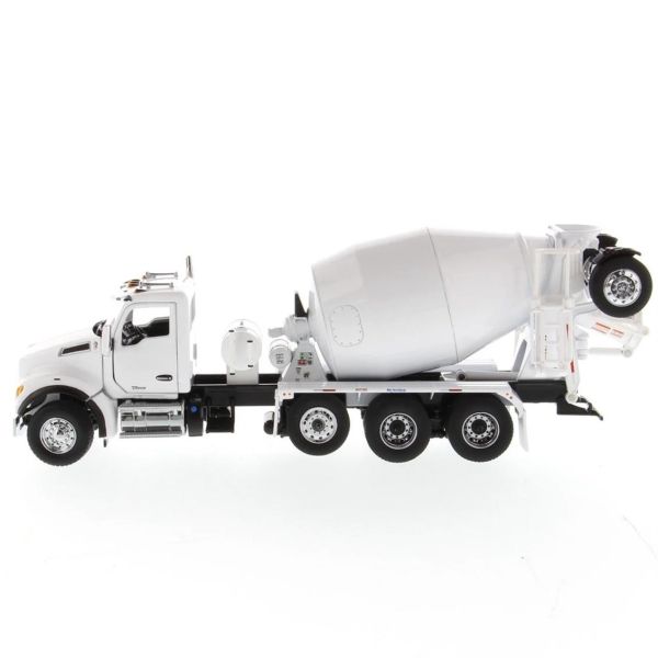 Diecast Masters 71081 1/50 Ölçek, Kenworth T880 SBFA 3 akslı Çimento Mikseri, Beyaz, Hazır Metal Model